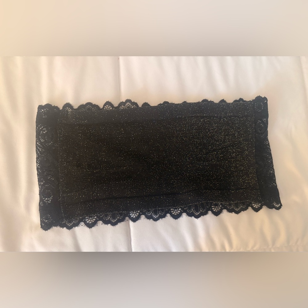 NWOT Free People Black Lace Tube Top